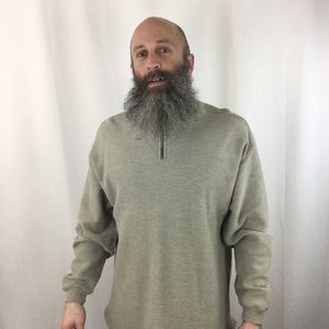 Tommy Bahama 1/4” Zip Cotton Sweater L